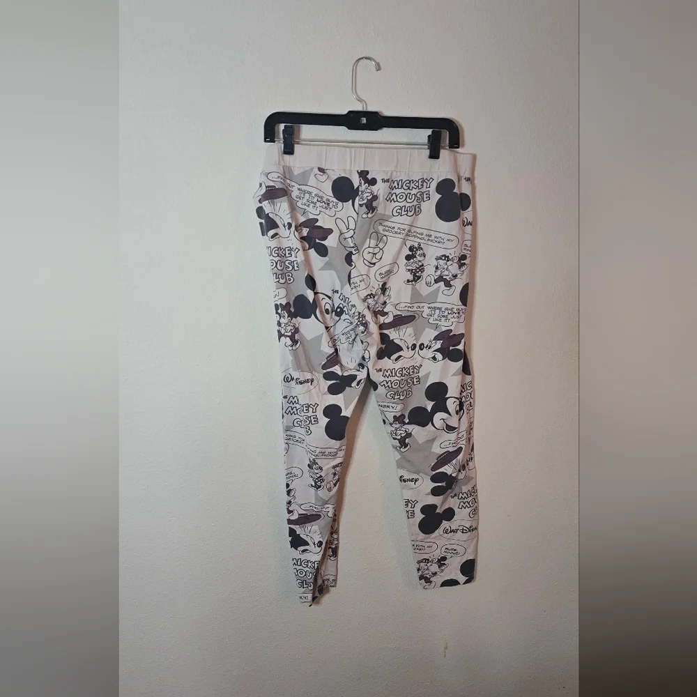 Disney Mickey Mouse Pajama Set Primark Loungewear Sleepwear Gray XL - Picture 9 of 11